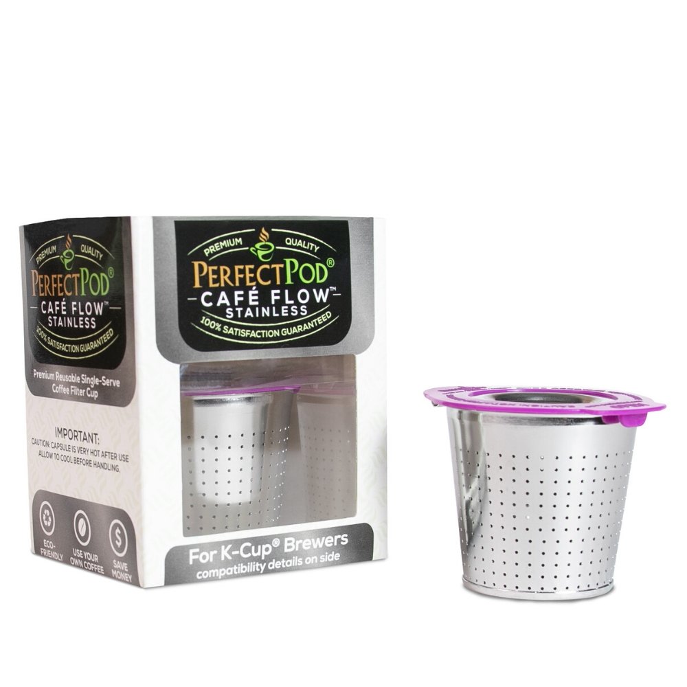 Perfect Pod Cafe Flow Stainless Steel Reusable Coffee Filter Capsule ARM Enterprises Inc